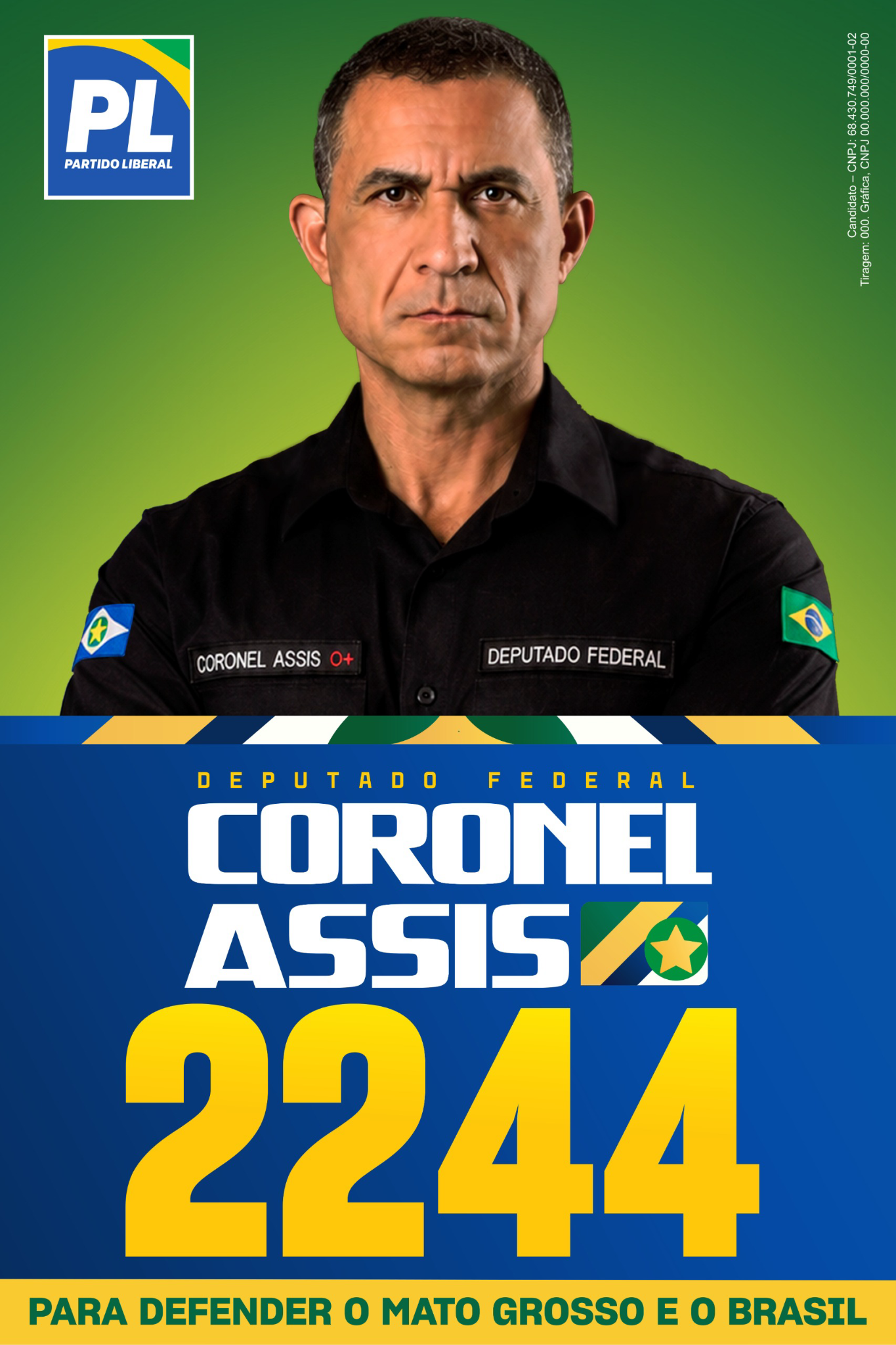 Coronel Assis, deputado federal, número 2244